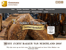 Tablet Screenshot of gommans.echtebakker.nl