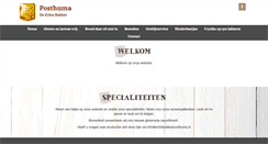 Desktop Screenshot of posthuma.echtebakker.nl