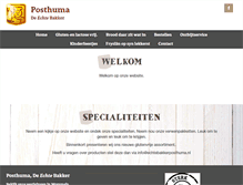 Tablet Screenshot of posthuma.echtebakker.nl